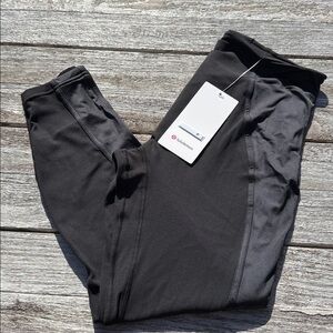 Lululemon Align No-Line Pant 25" Satin size 12 Black NWT
